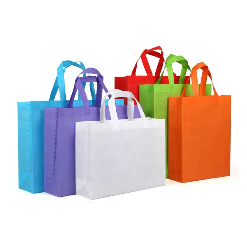 Customize Logo Burgundy Portable Waterproof Non Woven Grocery Bag Reusable Foldable Shopping Promotional Tote Bag