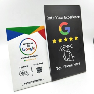 Hot Sell Customized Contactless LOGO NFC Chip Smart Rfid Card Google Review Tap Card With QR <strong>Code</strong> - Product Image 3