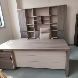 精致设计师行政办公桌内置储物厂家直销公司办公室批发 - Product Image 5