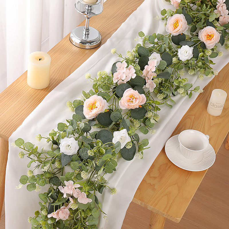 Soft vine-17m-golden-leaf-fleshy-pink camellia-hydrangea