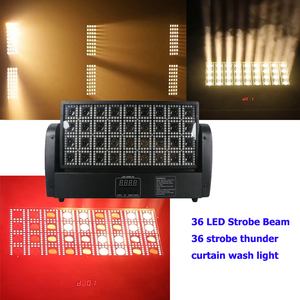 36x3W RGB像素闪光洗涤效果发光二极管频闪雷幕矩阵暖白移动头灯洗墙灯 - Product Image 5