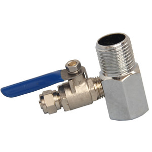 1/2 ''-1/4'' 反渗透水过滤器零件三通阀金属手动球阀 - Product Image 3