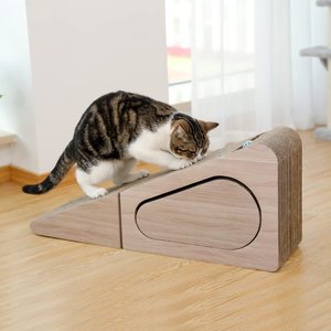 おもちゃボール豊富なおもちゃ付きカスタム猫スクラッチボード段ボールすべての種類の子猫のためのおもちゃOEM/ODMを受け入れます - Product Image 6