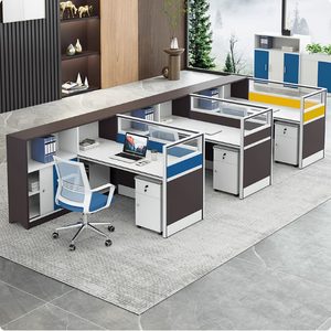 Kunden spezifische gewerbliche Möbel Bildschirm Schreibtisch Büro Partition Workstation Personal 4/6 Sitze Personal Büro Computer Tisch - Product Image 3
