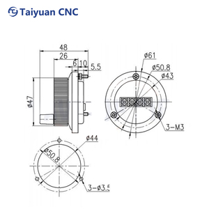Codificatore rotazionale incrementale ad alte prestazioni Rds Encodeur A58S per incisione e fresatrice CNC - Product Image 2