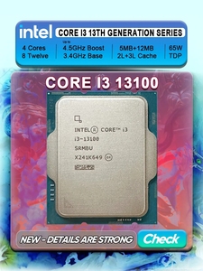 Für Intel Core i3 13100 i3-13100 3,4 GHz Quad-Core-Acht-Threads CPU-Prozessor 10NM L3 = 12M 65W LGA 1700 - Product Image 3
