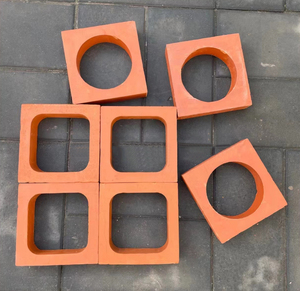 通风砌块砖圆设计赤土粘土窗纱 - Product Image 1