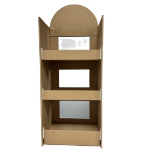 Benutzer definierte Einzelhandel gedruckt automatische Montage Karton Displayst änder Wellpappe Produkt <span class=keywords><strong>POP</strong></span> Karton Boden <span class=keywords><strong>Display</strong></span> Ständer Regal