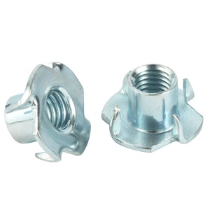 Tùy chỉnh các nhà sản xuất din1624 bốn Claw TEE <span class=keywords><strong>Nuts</strong></span> 5/16 \ "thép không gỉ t Nut với kẽm mạ kết thúc mạ kẽm các loại hạt - Product Image 2