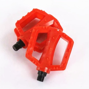 Chất lượng cao giá rẻ nhựa màu đen Xe Đạp bàn đạp 9/16 & 1/2 inch anxle đạp xe đạp cho trẻ em xe đạp - Product Image 6