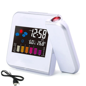 发光二极管智能USB可充电数字调频收音机镜台投影闹钟 - Product Image 6