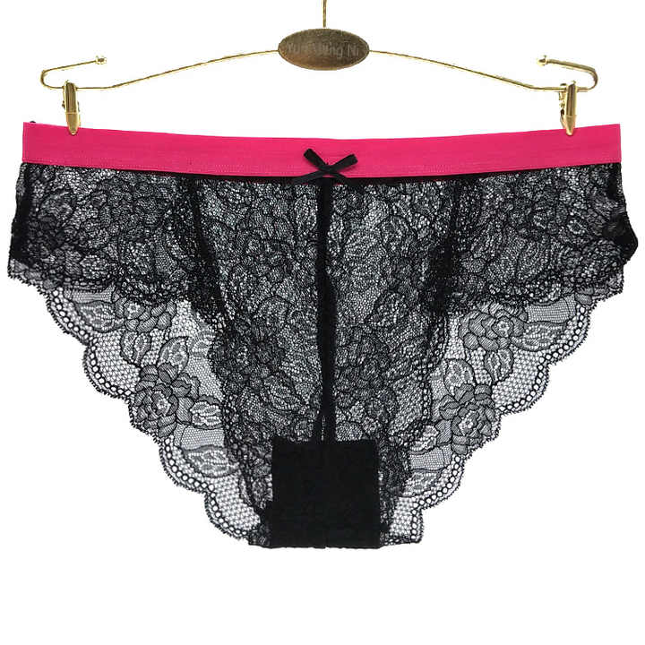 Bragas de encaje visible para niñas, ropa interior de cintura baja para mujer, bragas de trabajo elegantes, supersexi