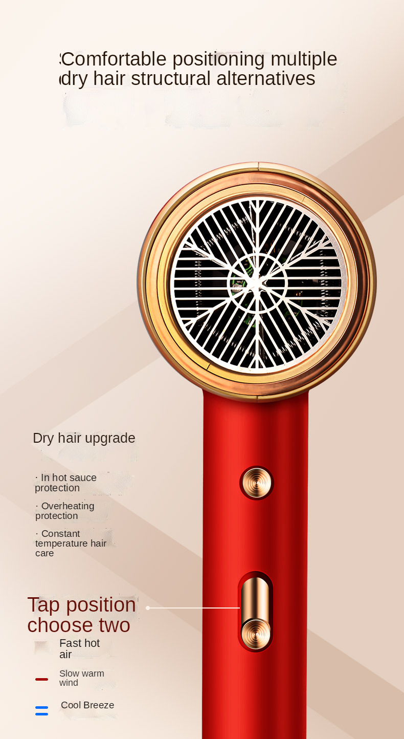 New fashion hair dryer constant temperature professional negative ion hair dryer flight travel household dormitory gifts OEM