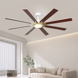 批发带灯的大型吊扇和遥控通风灯户外吊扇 - Product Image 5