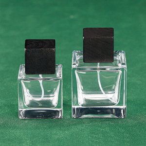 BYPE by <strong>PERFUME</strong> High Quality 30ml 50ml 100ml Luxury Spray Cube Glass Empty Clear Square <strong>Perfume</strong> Bottle With Square Cap - Product Image 2
