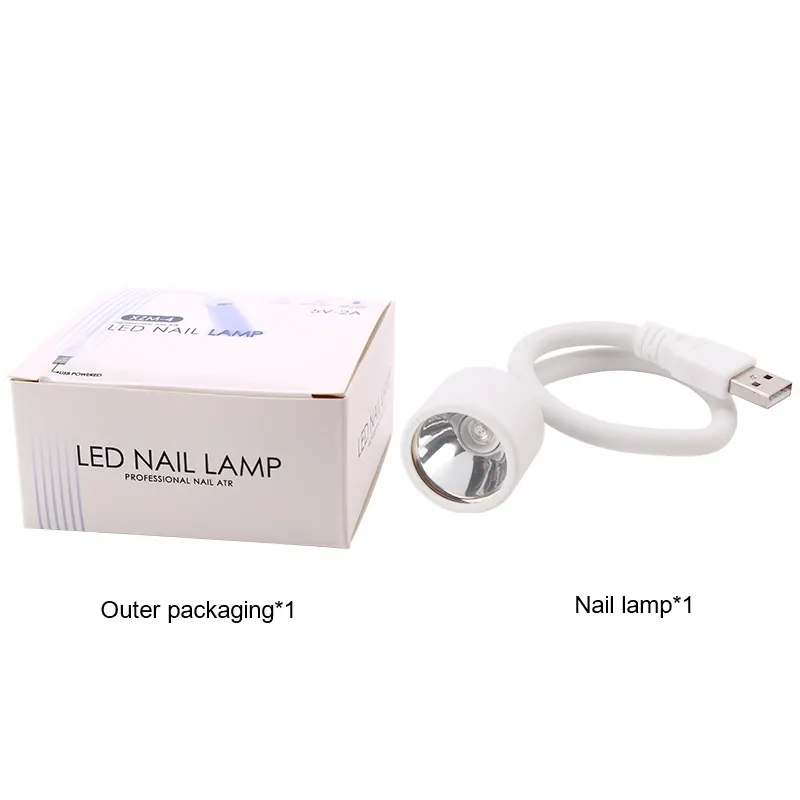 Faltbarer Mini-Nagel trockner USB UV-LED-Lampen licht für Nagel gel politur Trocknungs kleber Biegbarer Backt rockner Drops hipping Großhandel