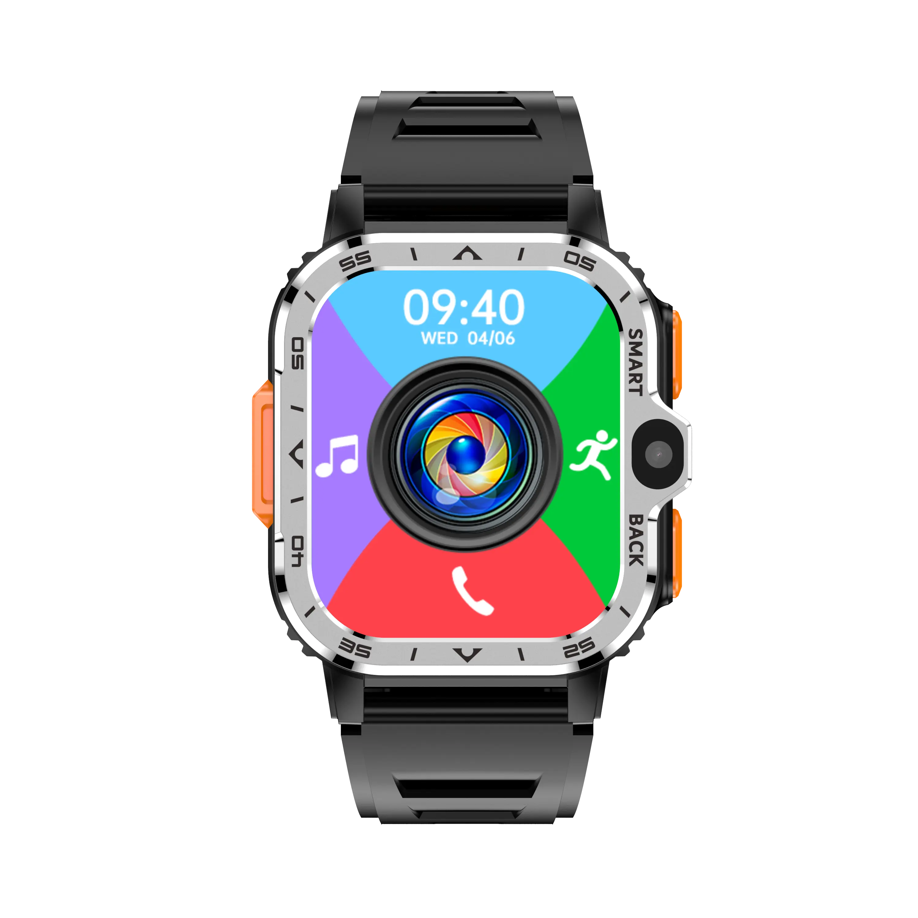 Smochm 4G Smartwatch 2G + 16G Với Sim Thẻ Android 8.1 GPS Wifi Kép Máy Ảnh Điện Thoại Gọi Điện Thoại 2024 Phụ Nữ Người Đàn Ông Thông Minh Đồng Hồ