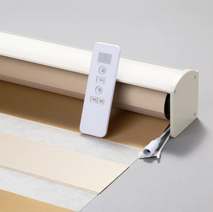 Tende da notte per giorno Zebra di grado superiore con tessuto filtrante per luci telecomandate per installazione integrata con finestre - Product Image 6