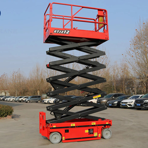 Plataforma de trabajo aéreo con rueda elevadora de tijera eléctrica completa aprobada por CE Iso con capacidad de carga de 100/200/300/400/500kg - Product Image 1