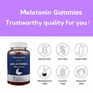 Vegan Liposomal Naturemadeバルクサプリメント3mg 5mg10mgマグネシウムL-テアニンAshwagandaメラトニングミ睡眠用 - Product Image 5