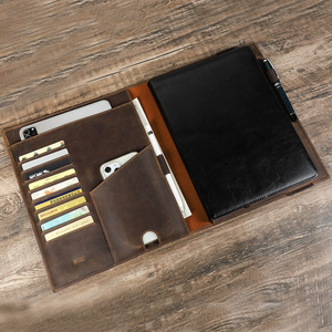 A4 Paper <strong>Notebook</strong> Envelope iPad Outdoor Travel Multi-Function Notepad Leather Case - Product Image 5