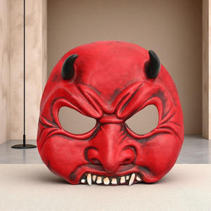 Halloween Half-Face Horn Devil Horror Latex <span class=keywords><strong>Party</strong></span> Maske für Performance Requisiten oder Dekorationen - Product Image 3