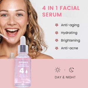 Ekber 4-in-1สำหรับสารละลายกรดไฮยาลูโรนิกที่มีเอสเซนส์เพื่อให้ผิวกระจ่างใสให้ความชุ่มชื่นแก่ผิวรูปแบบของเหลววิตามินอีหลักข้ามพรมแดน - Product Image 3