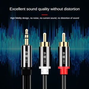 <strong>RCA</strong> Male to Aux Audio Adapter 3.5mm to <strong>RCA</strong> Cable HiFi Sound <strong>Headphone</strong> Jack Adapter Metal Shell <strong>RCA</strong> Stereo Y Splitter Cable - Product Image 4