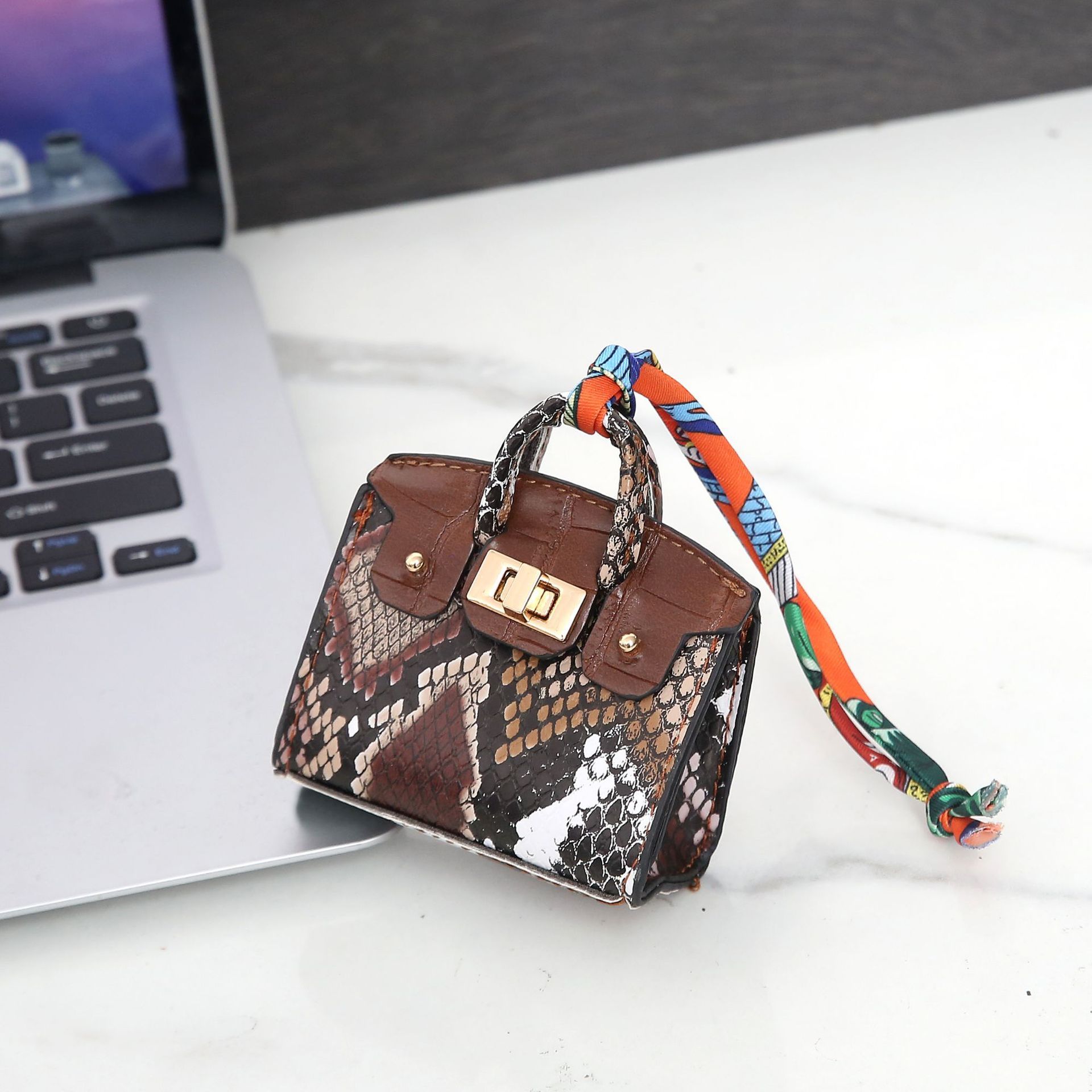 Borsa Snake House - Marrone