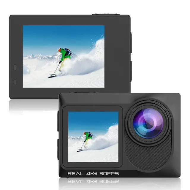 HDKing Touch Dual Screen Auto Tracking Ultra 4K 60fps Vídeo 50MP Action Camera Para Extreme Sports
