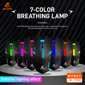Jeqang-1980 RGB Wired <strong>Keyboard</strong> and Mouse Set New Optical USB Interface for laptops <strong>computer</strong> - Product Image 3
