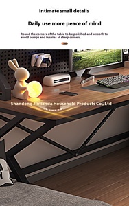 Modern Fashion Gaming <span class=keywords><strong>Computer</strong></span> <span class=keywords><strong>Desk</strong></span> com alumínio Alloy Storage Panel Tabletop