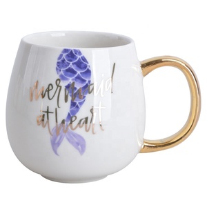 <strong>Ceramic</strong> Modern Coffee Cup Porcelain Color Handmade <strong>Koi</strong> Fish Design Minimalist Tea Mug - Product Image 5