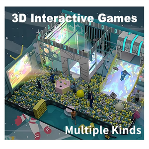 交互式投影仪游戏沉浸式3D Ar 4k全息图投影室内多合一虚拟儿童地板和墙壁游戏