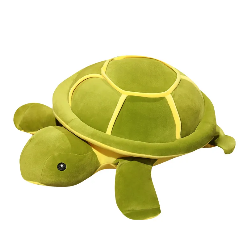 Almohada de peluche de tortuga, animal de mar relleno verde de 50cm, para decoración del hogar, regalos