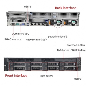 Per l R740 2U sistema Server rinnovato Rack Mount Hosting Computer configurazione personalizzata 750W energia usato Stock all'ingrosso - Product Image 4
