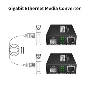 Keeplink Gigabit SFP <span class=keywords><strong>RJ45</strong></span> sợi phương tiện truyền thông chuyển đổi 10/100/1000Base-TX SFP auto-đàm phán cắm chơi SC kết nối cho PoE CATV - Product Image 2