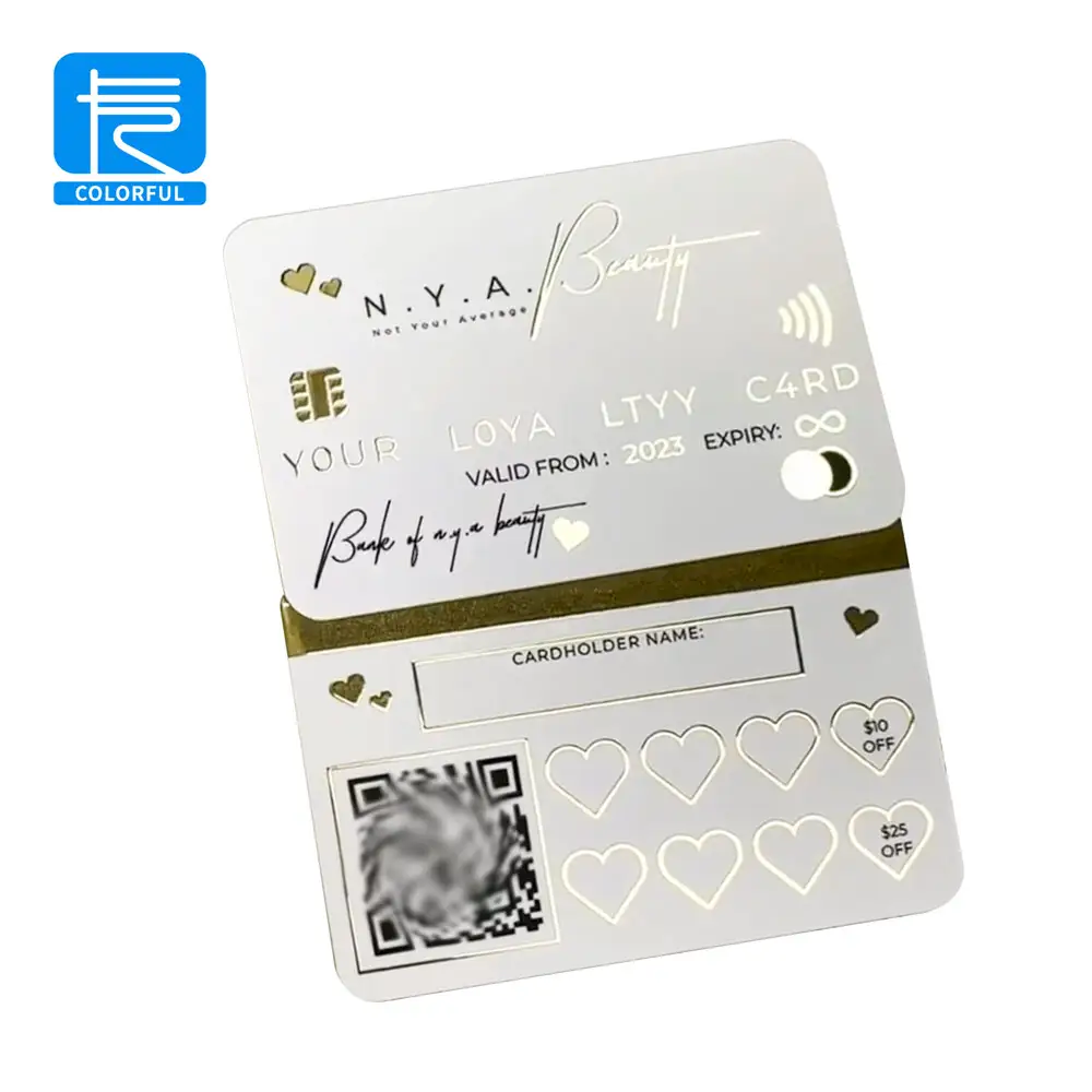 بطاقة ائتمان مخصصة بطراز PVC بطاقة أسماء بطاقة عمل مطبوعة مع رقم بارز 2024