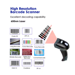 LONVILL ручной инвентарный сканер для продажи, беспроводной сканер штрих-кодов 2d с PS2 USB RS232 - Product Image 4