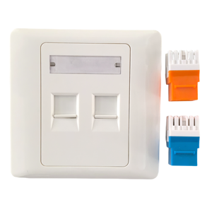 Direkt eingefügt 86 Typ 1Port 2 Port RJ45/RJ11 UTP-Frontplatten-Netzwerk modul Telekommunikation steile für Netzwerk verkabelung systeme - Product Image 2