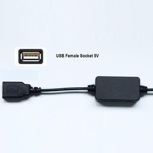 Step Down 12V DC hembra 5,5x2,1mm Jack entrada a 12V DC macho 5,5x2,1mm Jack salida 5V USB hembra enchufe adaptador Cable - Product Image 4
