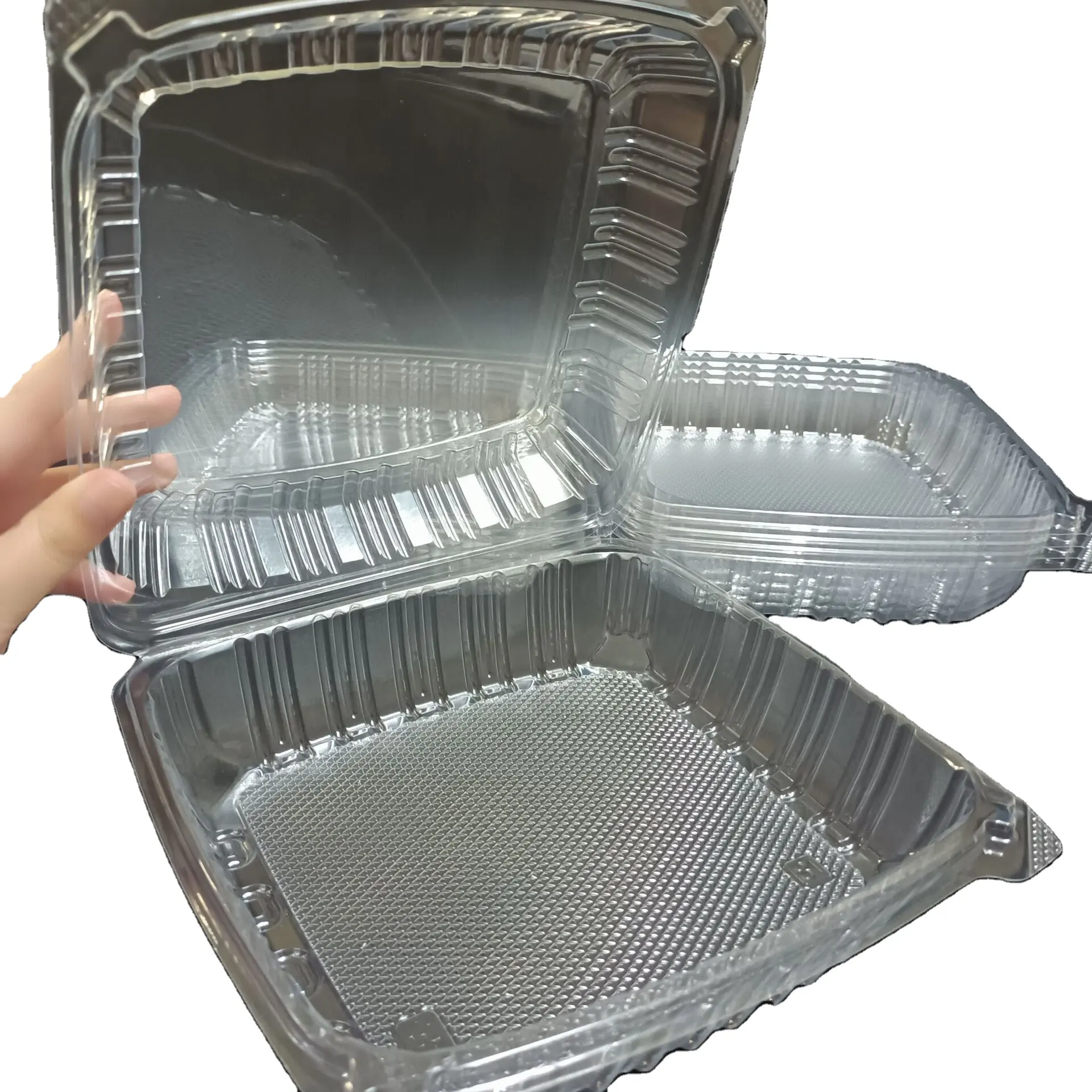 SP2741 High quality Plastic clear food box dessert plastic box with dome lid Hot pot meat box with cover