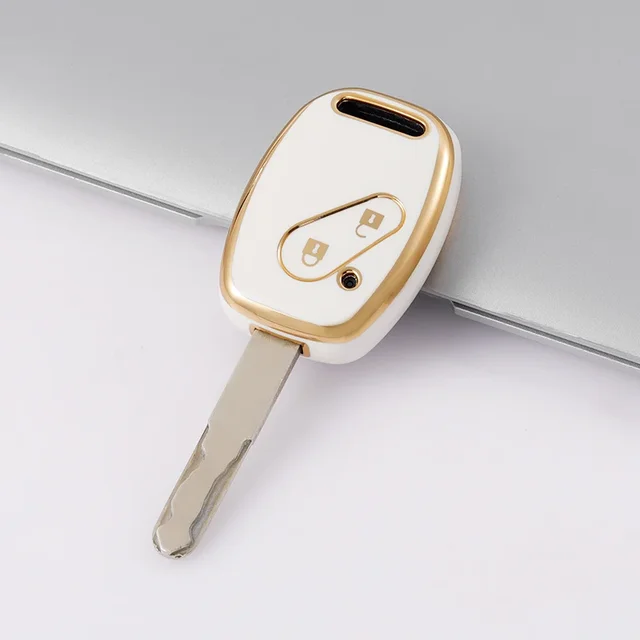 Funda blanca de 2 botones