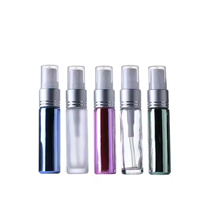 卸売り空10ml UVガラススプレー香水瓶1/<span class=keywords><strong>3oz</strong></span>高級化粧品容器サンプルバイアルカスタマイズロゴ