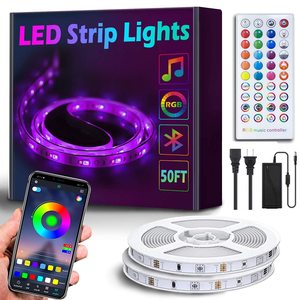 220โวลต์5050 5เมตรกันน้ำ Wifi สมาร์ท RGB นำแถบแสงม้วนกับโทรศัพท์มือถือควบคุม - Product Image 2