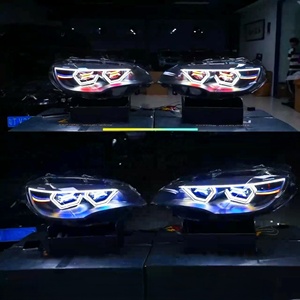 2009-2013 BMW X5 X6 E70 E71 için modifiye OSS far LED far RGB X işık özel farlar ile iki renkli anahtarlama DRL - Product Image 5