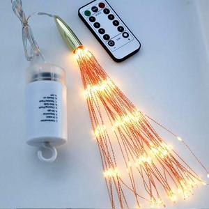 屋外照明クリスマスバッテリー駆動120 LED花火ストリング8モードリモートコントロールフェアリーライトホームLEDパーティーライト - Product Image 3