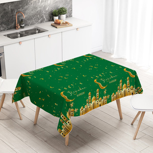 Ramadan Plastic Tablecloth Eid Mubarak Disposable Table Cover Muslim <strong>Happiness</strong> Eid Al-Fitr Table <strong>Cloth</strong> for Ramadan Decorations - Product Image 4