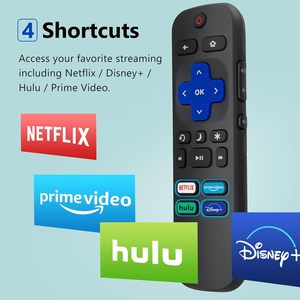 TCL Roku/Hisense Roku/Onn用Roku TVに互換性のある交換用リモコン (Rokuスティックボックスおよびプレーヤー用ではありません) - Product Image 3