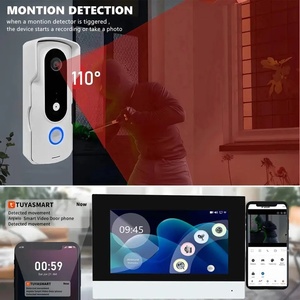 2 Wired 1080P WiFi Video <strong>Intercom</strong> <strong>System</strong> 7 Inch Touch Monitor 1080P Camera <strong>Motion</strong> <strong>Detect</strong> Door Phone Kit for Outdoor Use No - Product Image 4